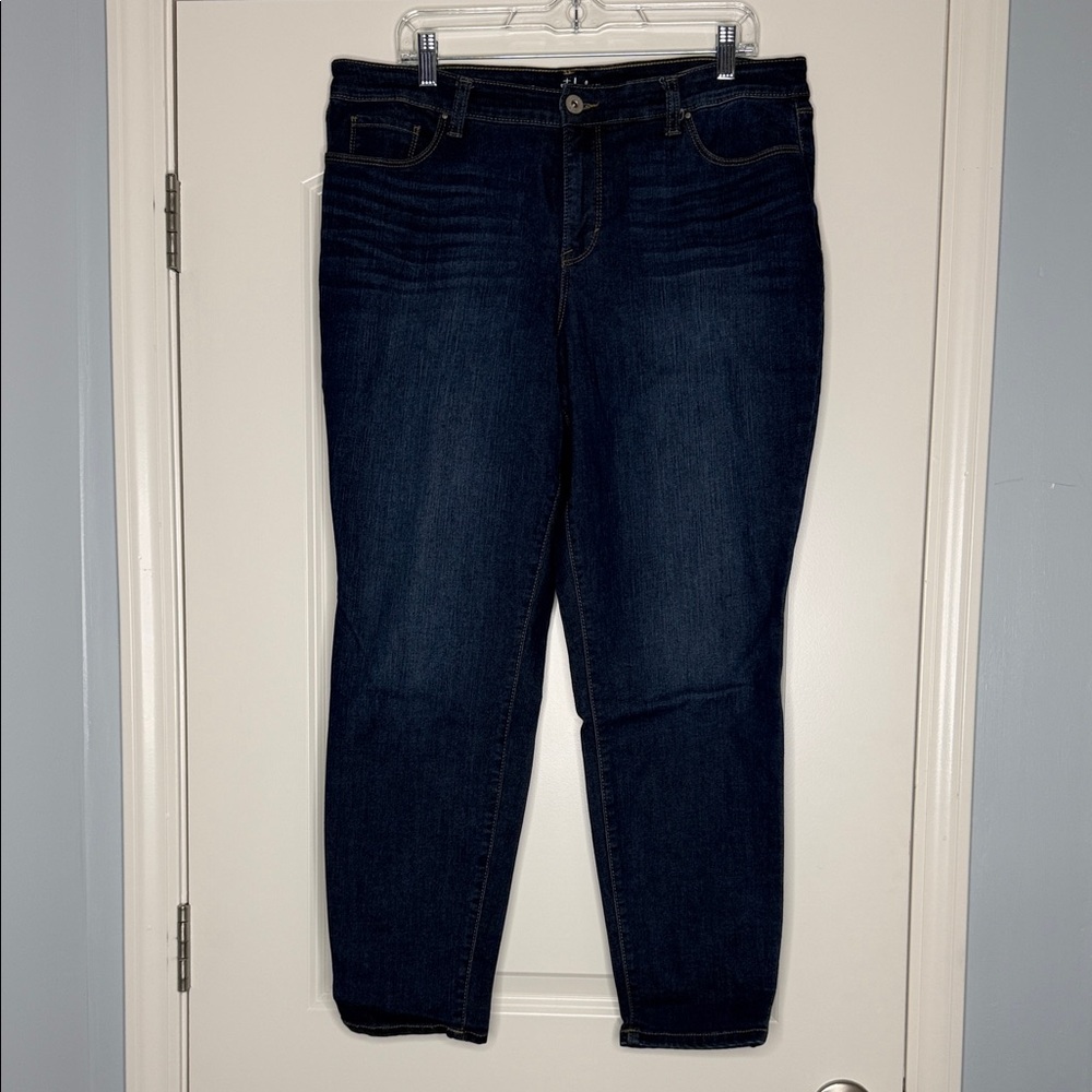 Style & Co Dark Blue curvy skinny Jeans size 16